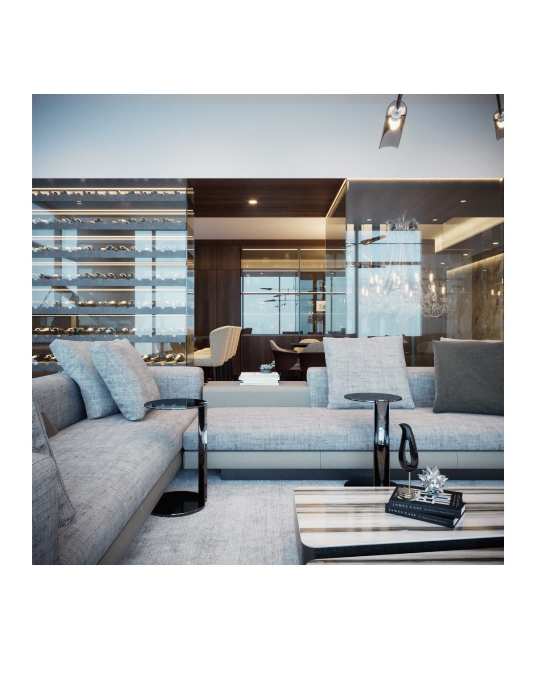 Living room seating area