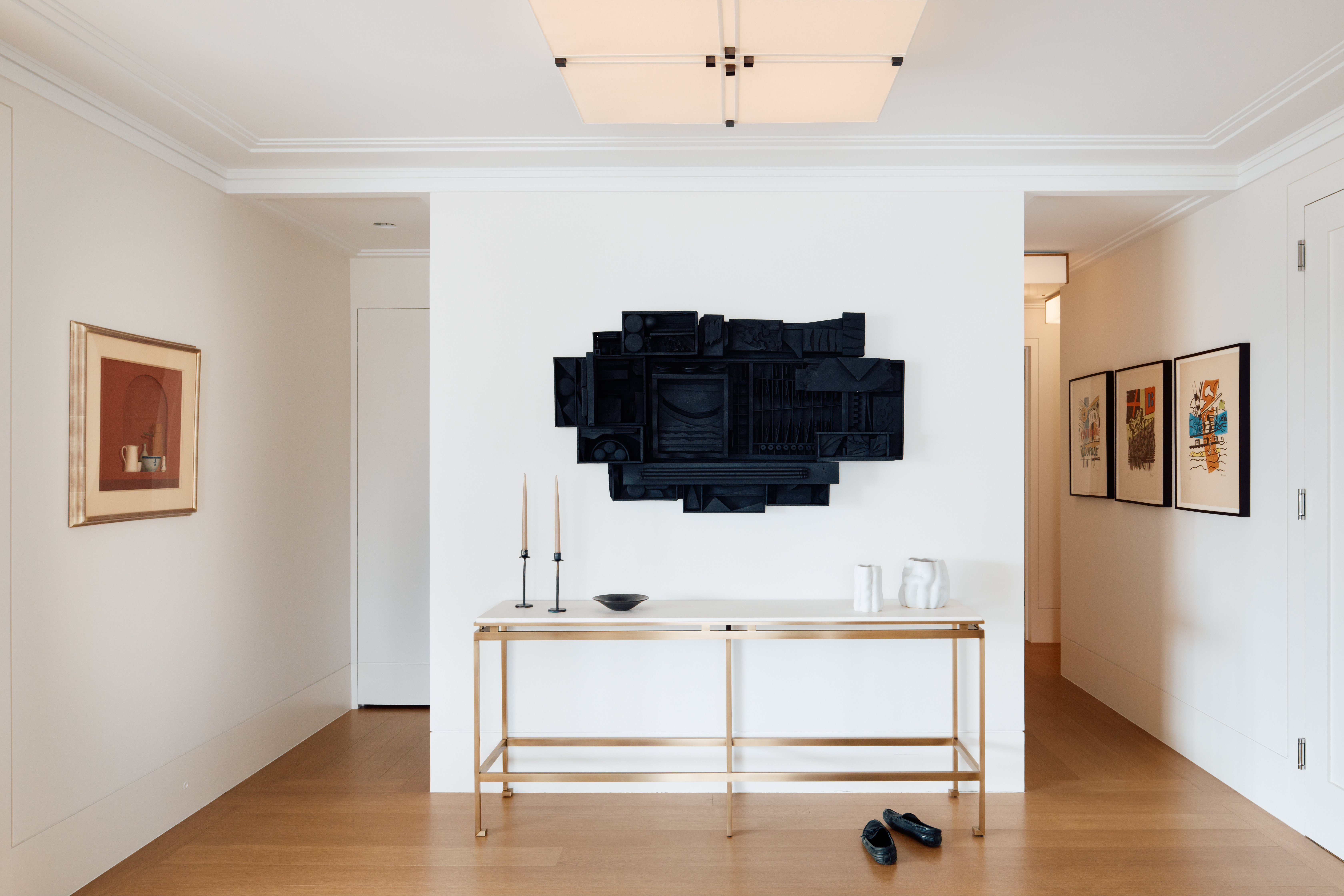 Bathroom with wood vanity