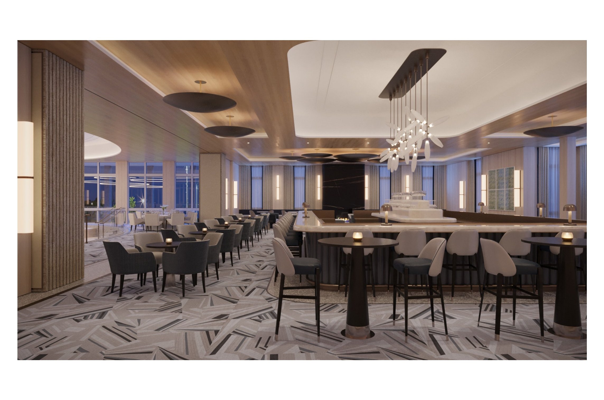Bar and dining room
